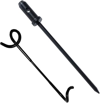 Amazon Dod ディーオーディー チンアナゴペグrx 一本脚ランタンスタンドを立てるためのオリジナルペグ ランタンハンガー付 Lp5 752 Bk ブラック 約 W3 2 D3 2 H34cm Dod ディーオーディー ランタン用アクセサリー
