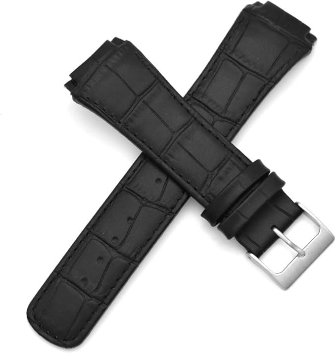 swatch leather strap watches