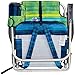 Tommy Bahama Backpack Beach Chairs with One Medium Tote Bag - Pack of 2 - Green