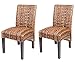 BIRDROCK Home Abaca and Seagrass Side Chair Set - 2 pc - Delivered Fully Assembled