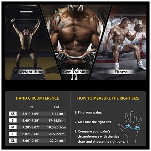SIMARI Workout Gloves Men and Women Weight Lifting Gloves with Wrist Wraps Support for Gym Training, Full Palm… - Image 7
