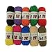 JubileeYarn Cotton Select Bonbon Yarn - Assortment A - 10x10g Mini Ball - 1 Pack