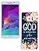 Note 5 Case Christian Sayings,Hungo Soft TPU Silicone Protective Cover Compatible with Samsung Galaxy Note 5 God is Within Her She Will Not Fall Psalm 46:5 Sayings
