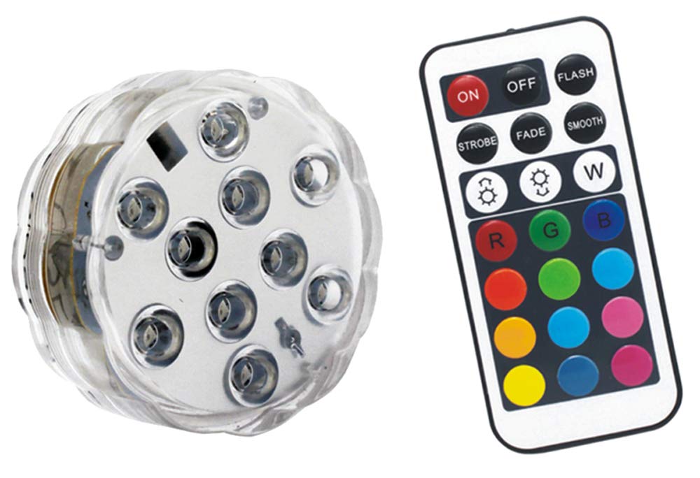 PRO ELEC RGB Remote Control LED Light – 16 Colour Modes, Battery Powered LED Mood Light – PEL01304