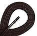 OrthoStep Waxed Extra Thin Dress Round Brown 30 inch Shoelaces 2 Pair Pack