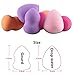 KiraShan - Soft Makeup Blender Sponges Professional Puff Multi Shape Smoothing for Foundation Powder 4pc or 5pc Gourd or Tear Drop Multicolor (5PCS: 2 Gourds 3 Tear Drop)