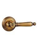 SORWDUERM 2 Pack Antique Door Lever with Lock and