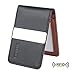 YOOMALL Slim Money Clip Wallets for Men Front Pocket Wallet Card Holder (black & brown (upgrades))