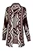 Forever Womens Aztec Tribal Leopard And Heart Print Knitted Boyfriend Cardigan