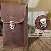 Hengwin iPhone 8 Plus 7 Plus 6s Plus XS Max 11 Pro Max Belt Clip Case Leather Smartphone Holster Samsung Galaxy S20 Ultra S20+ S10+ Note 10+ 20 9 8 Belt Loop Pouch Men Cellphone Purse Belt Bag (Brown)