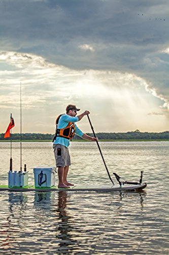 BIC Sport ACE-TEC Cross Sup Stand Up Paddleboard, Adventure Gloss White/Blue/Green, 11'0" - Thumbnail 4