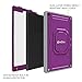 Fintie Case for All-New Amazon Fire HD 10 Tablet (7th Gen 2017) - [Tuatara Magic Ring] [360 Rotating] Multi-Functional Grip Stand Shockproof Protective Carry Cover w/Built-in Screen Protector, Purple