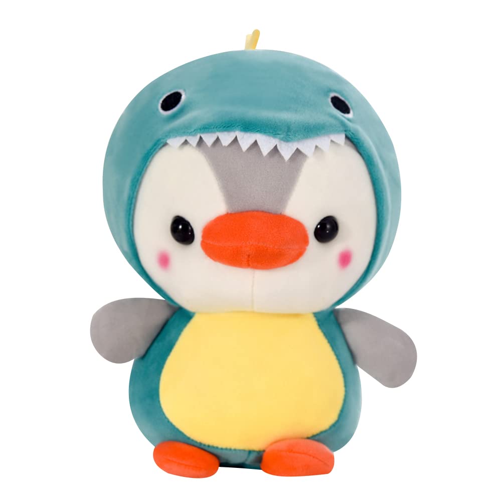 LICHENGTAI Soft Penguin Plush Toy, Penguin Frog Stuffed Animal in Cute Costume Soft Stuffed Animal Toy for Children Penguin Soft Toy for Boys and Girls Christmas Birthday Gifts, 25cm