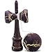 Kaleb USA Black & Yellow Full Lightning Cracked Kendama And Extra String
