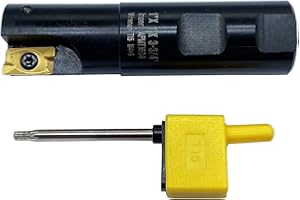 GBJ 1"×1"×3-3/4" Cutting Diameter 25.4mm 90 Deg Square Shoulder Indexable milling Tool Holder +2pcs APMT1604PDER Milling Inserts Indexable Face Mill Arbor Shell Cutter