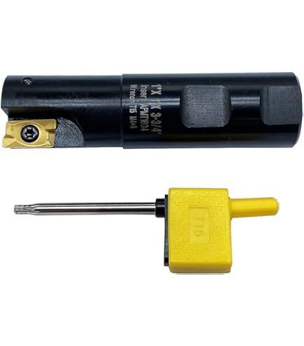 L Tools 3'' Carbide Indexable End Mill R8 Shank 5 Flute With Tpg322