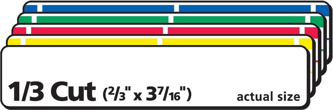 Avery Removable 2/3 x 3 7/16 File Folder Labels 750 Pack (6466) : Office Products