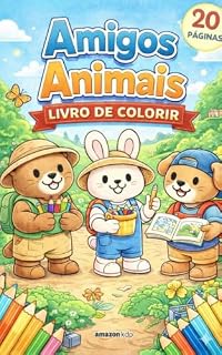 Livro AMIGOS ANIMAIS - LIVRO DE COLORIR