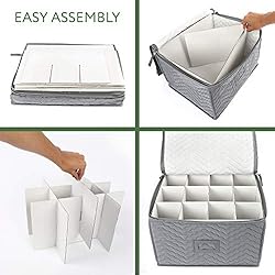 LotFancy Stemware Storage Container - Deluxe