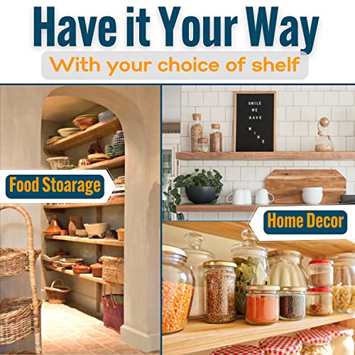 EVALD Original Floating Shelf Bracket 6Inch Floating Mantel Bracket