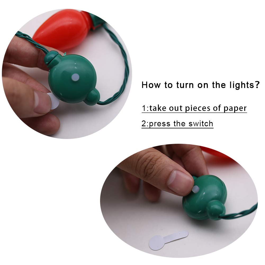 Christmas Red Santa Legs Pant Hat and LED Light-up Bulb Necklace for Ugly Sweater Christmas Xmas Holiday Party