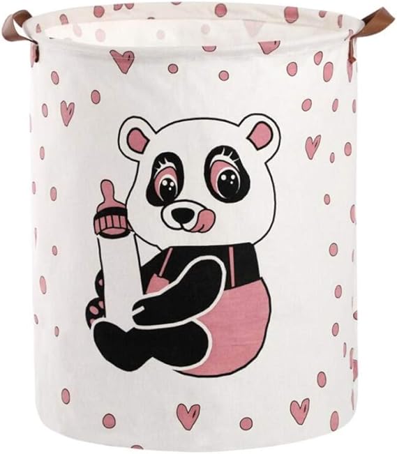 Cesto De Ropa Sucia,Panda De Dibujos Animados Plegable Impermeable
