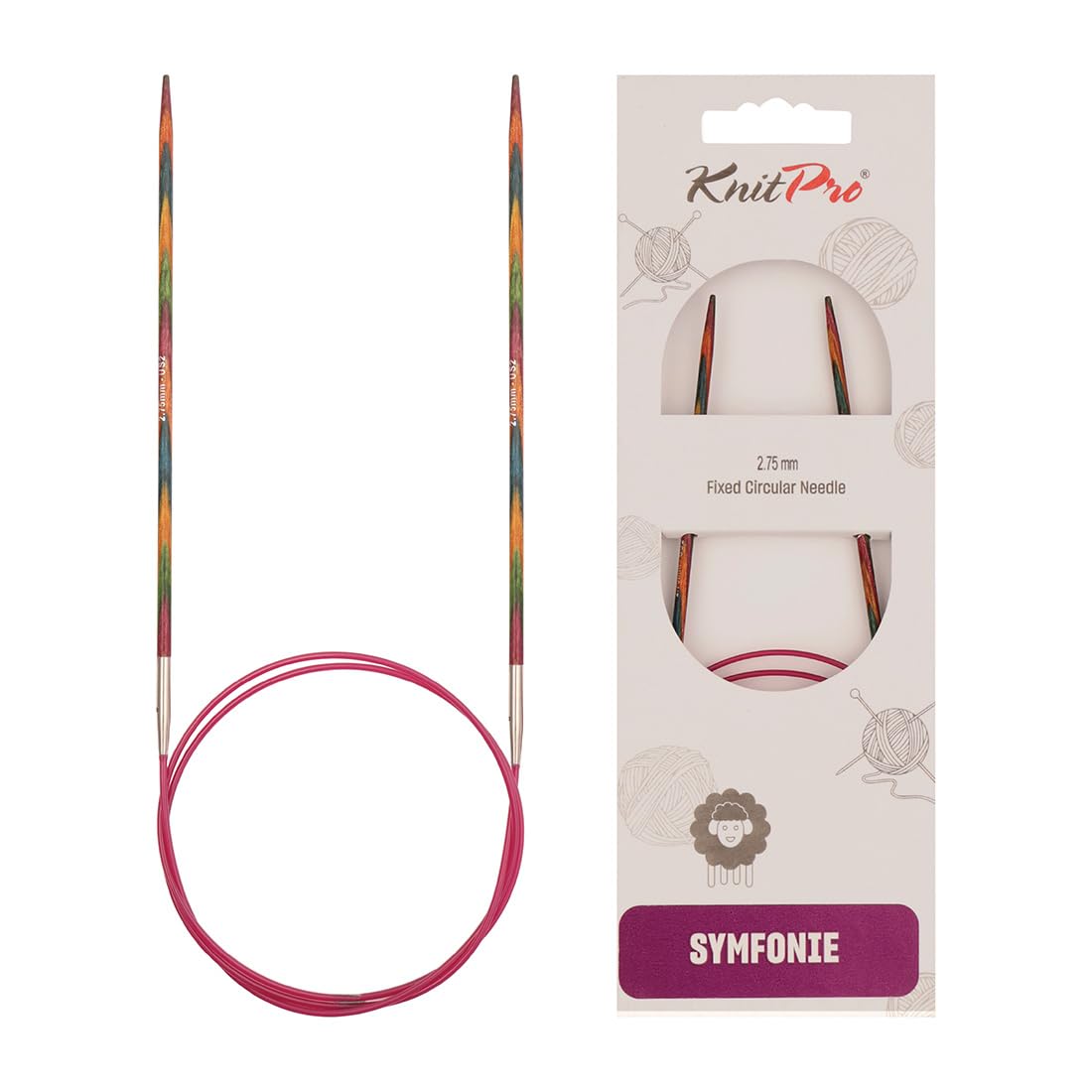 KnitPro Symfonie Fixed Circular Needles 20" (50cm) | 2.75mm