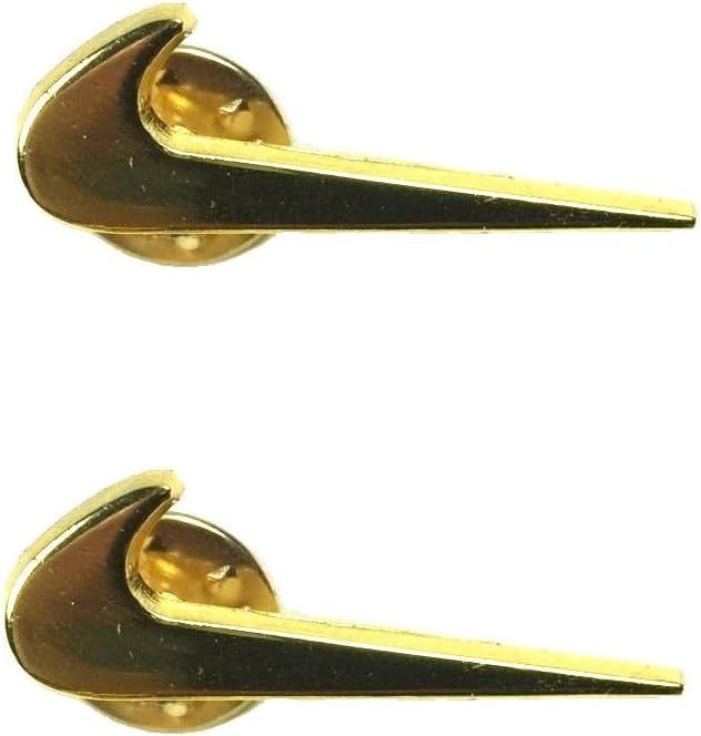 Gold Metallic Swoosh Pin Set