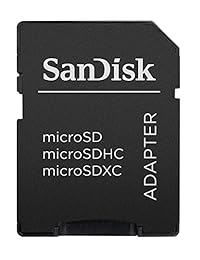 SanDisk microSD MicroSDHC para tarjetas de memoria adaptador SDHC SD. Funciona con capacidad de hasta 32 GB (Bulk Empaquetado).