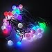 LEDwholesalers LED Color-Changing Linkable 16 Feet Christmas Light String with 50 RGB Globes with White Wires, X072RGB ÿ