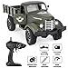Rainbrace Remote Control Truck Army Toys for Boys, Kids 1/16 RC Military Truck 4wd, Remote Control Car Electric Off Road Military RC Trucks Vehicle Rechargeable Batteries Great Gift