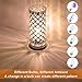 Table Lamp, Petronius Crystal Table Lamps, Decorative Bedside Nightstand Desk Lamp Shade for Bedroom, Living Room, Dining Room, Kitchen