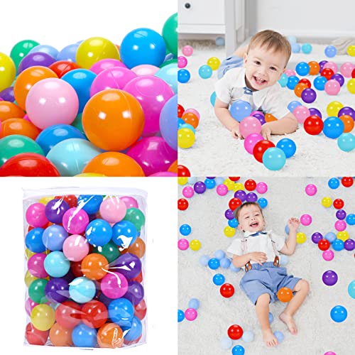 STARBOLO Ball Pit Balls Pack of 100 10 Bright Colors Phthalate Free