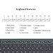 Wireless Keyboard and Mouse, J JOYACCESS 2.4G USB Ultra Slim Full Size Ergonomic Rechargeable Keyboard and Slient Cordless Mouse with Back/Forward Buttons for Mac/Windows/Laptop/Desktop - Black