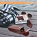 Fintie Double Glasses Case with Carabiner Hook, Portable Vegan Leather Eyeglass Case Anti-scratch Sunglasses Pouch, Brown