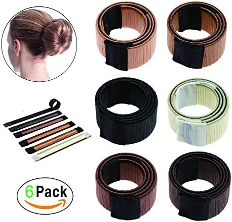 Hair Bun Maker, Easy Hair Fashion Accessories for Hair styling, French Twist DIY Magic Donut Bun Hairstyle Tool for Women and Girls ( Pack of 6 )