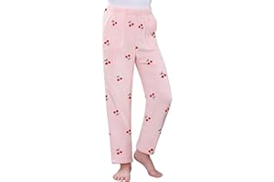 Umeyda Girls & Women Pajamas Pants Soft Fleece Fuzzy Plush Lounge PJ Bottoms with Pockets for Kids, 6Years-XL