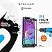 Samsung Galaxy Note 4 Screen Protector: Stalion Shield Tempered Liquid Glass Shatterproof Full Screen Frame Edge to Edge Armor Guard (Charcoal Black)