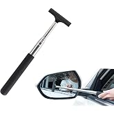 Side Mirror Squeegee,Retractable Car Rearview Mirror Wiper with Handle | Portable Car Mirror Squeegee for Rainy Foggy Weather,Universal Car Accessories