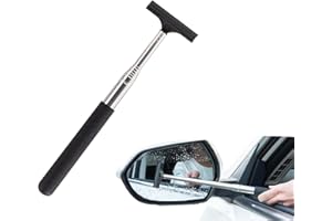 Side Mirror Squeegee,Retractable Car Rearview Mirror Wiper,Portable Car Mirror Squeegee for Rainy Foggy Weather,Universal Car Accessories