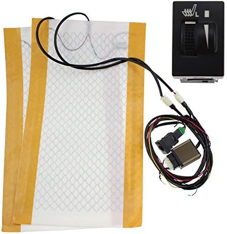 Motosupply 1 seats 12V Universal Heated Seat Heater Kit Toyota car safety patented seat heater configurations-Left