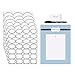 Nardo Visgo Clear Sticker Labels with Black Border for Jars,Free Black Marker,Decorative Transparent Removable Waterproof Name Tags for Storage Bins,Glass Bottles,Food Container or Craft,138pcs