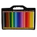 U.S. Art Supply 48 Piece Watercolor Artist Grade Water Soluble Colored Pencil Set with Zippered Storage and Carrying Case - Full-Size 7