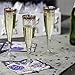 Rose Gold Plastic Champagne Flutes (60 Pack) Disposable, Clear Plastic Toasting Glasses, 6.5 oz Champagne Flute - Wedding & Party Cups for Champaign, Wine or Mimosa - Bulk Order tossware for Parties