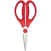 OXO Good Grips Kitchen Scissors | Stainless Steel Blades, Comfortable Non-Slip Handles, Ideal for Herbs, Poultry, Kitchen Tasks, Easy to Clean