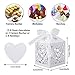 VGOODALL 100 PCS Wedding Favor Boxes Laser Cut boxes Party Favor Box Small Gift Boxes Lace Candy Boxes for Wedding Baby Shower Birthday Party with Ribbons