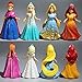 8pcs Cute Princess Action Figures Changed Dress Doll Kids Girl Toy XMAS Gift