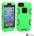 5C Case, iPhone 5C Case Cover, Magicsky Full Body Hybrid Impact Shockproof Defender Case Cover for Apple iPhone 5C, 1 Pack(Black/Green)