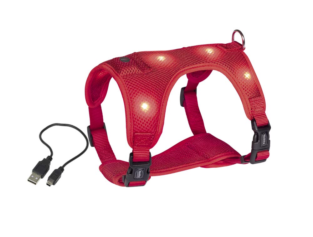 Nobby Nobbys Flash Mesh LED Safety Harness Red Small