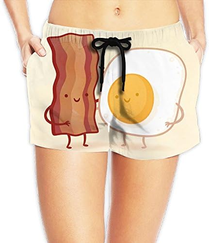 Woman's Bacon And Eggs Fresh Elastic Sweatpants The New Style
